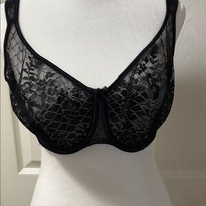 EMPREINTE Black Lingerie Bra.